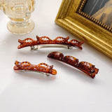 Double bangs hairstyle hairpin