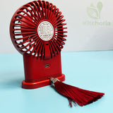 Chinese Traditional Style Hand-Held & Night Night & Desktop Mini Fan