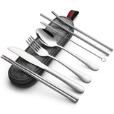 Travel utensil set