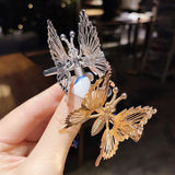 Moving Wings Butterfly Hair Clips
