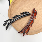 Double bangs hairstyle hairpin