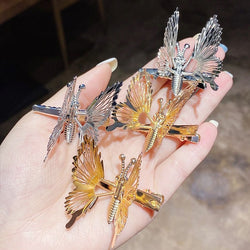 Moving Wings Butterfly Hair Clips