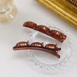 Double bangs hairstyle hairpin