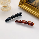 Double bangs hairstyle hairpin