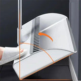 "Built-In Comb" Broom and Dustpan Set