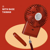 Chinese Traditional Style Hand-Held & Night Night & Desktop Mini Fan