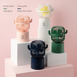 Cute Cactus Mini Portable Fan