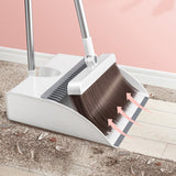 "Built-In Comb" Broom and Dustpan Set