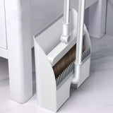 "Built-In Comb" Broom and Dustpan Set