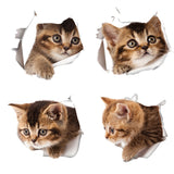 3D Cats Wall Stickers