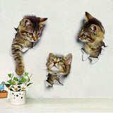 3D Cats Wall Stickers