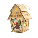 Christmas Tree Decoration Led Light Wood House