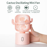 Cute Cactus Mini Portable Fan
