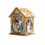 Christmas Tree Decoration Led Light Wood House