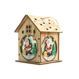 Christmas Tree Decoration Led Light Wood House