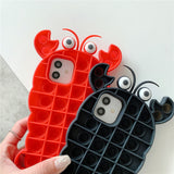 Pop it Phone Case ( Red Crab )