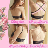Lace Strapless Drawstring Bandeau Bras