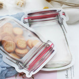 Reusable Ziplock Bags Mason Jar Zipper Bags