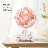 Cute Airship Desktop Fan & Night Light