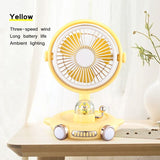 Cute Airship Desktop Fan & Night Light