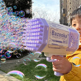 69 Holes Bubbles Machine Gun With Light