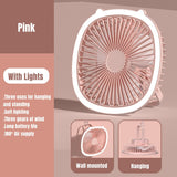 Desktop Mini Fan with LED Light