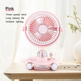 Cute Airship Desktop Fan & Night Light