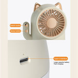 Cute Desktop Misting Fan