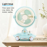 Cute Airship Desktop Fan & Night Light