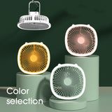 Desktop Mini Fan with LED Light