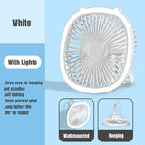 Desktop Mini Fan with LED Light
