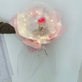 LED Luminous Balloon Rose Bouquet W/ Color Filler