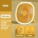 Desktop Mini Fan with LED Light