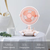 Cute Airship Desktop Fan & Night Light