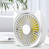 Desktop Mini Fan with LED Light