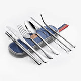 Travel utensil set