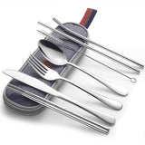 Travel utensil set