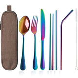 Travel utensil set