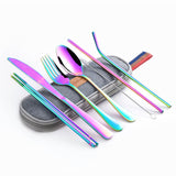 Travel utensil set