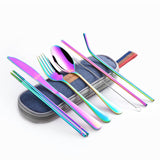 Travel utensil set