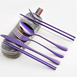 Travel utensil set