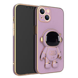 Cute Astronaut Folding Stand iPhone Case