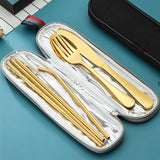 Travel Utensil Set Gold Utensils Set Rose Gold Utensils