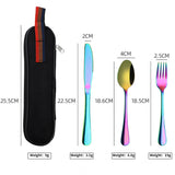Travel Utensil Set Black Utensils