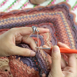 Adjustable Knitting Ring Crochet Loop Knitting Accessories