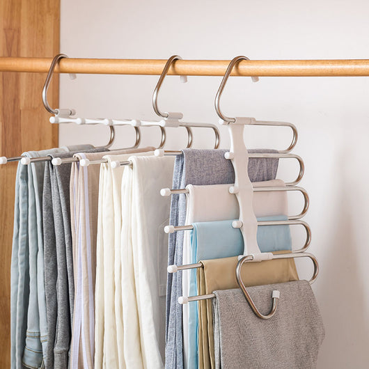 Amazon.com: QLDFX Trouser Hanger Heavy Duty Pull Out Trousers Rack Stand,  22 Arms Sliding Pants Hanger Bar for Closet/Wardrobe, Multifunctional  Non-Slip Pants Hanger Organizer Space Saving Clothes Storage : Everything  Else