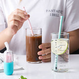 Reusable Collapsible Silicone Straws