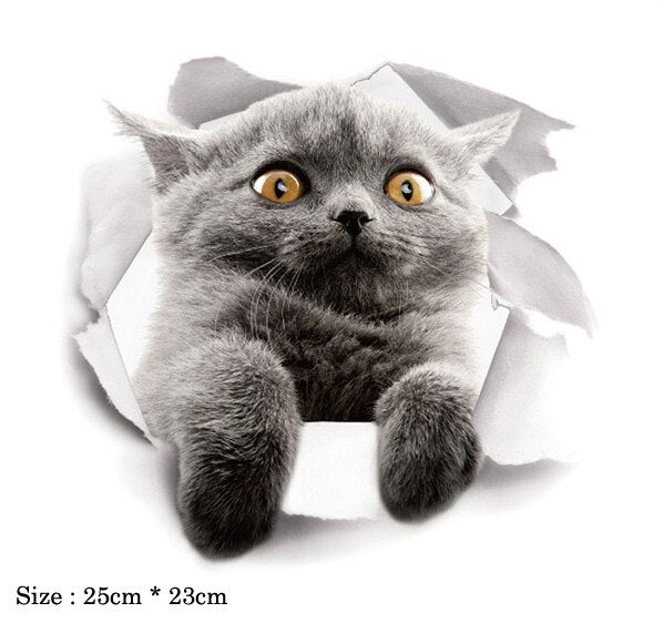3D Cats Wall Stickers – kitchoria Eco Shop