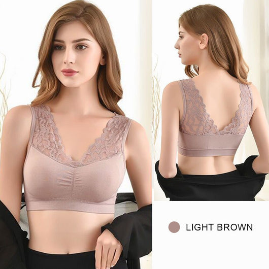 happyqueen Push Up Breathable Comfortable Lace Bra (Knickers Included)  YH-6003