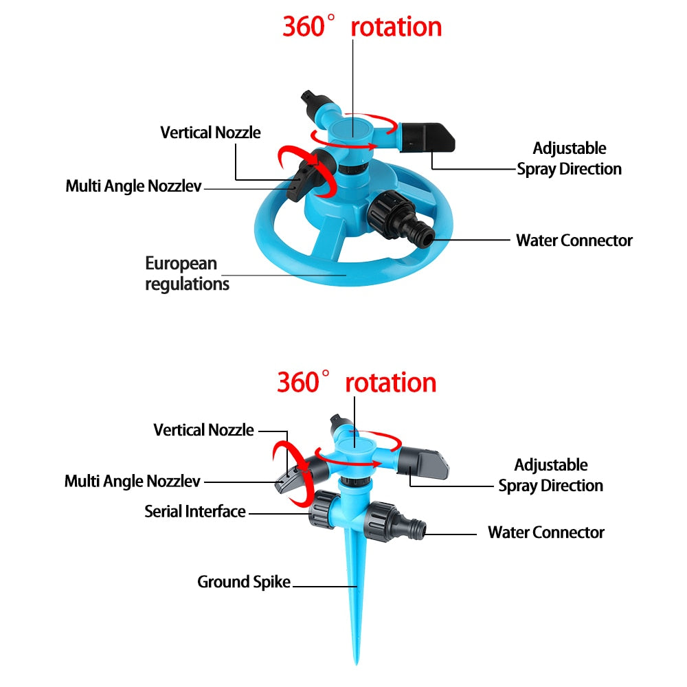 Automatic 360° Rotation Garden Sprinklers – kitchoria Eco Shop